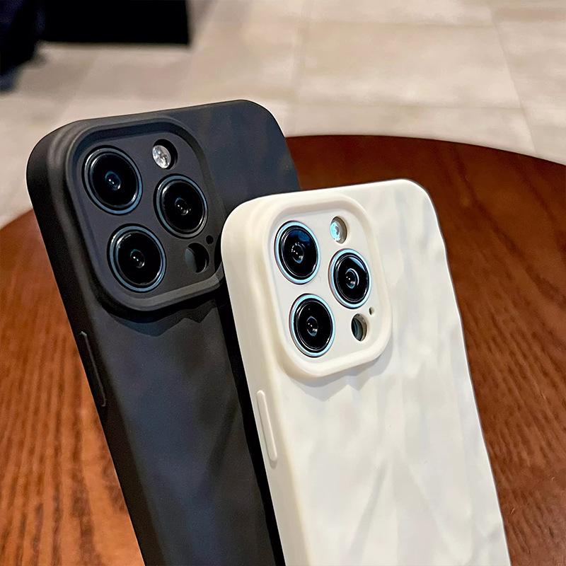 Мягкий складной чехол для телефона с узором для iPhone 16 11 12 13 14 15 Pro Max X Xs XR Max 8 7 Plus SE Candy Bumper силиконовый чехол