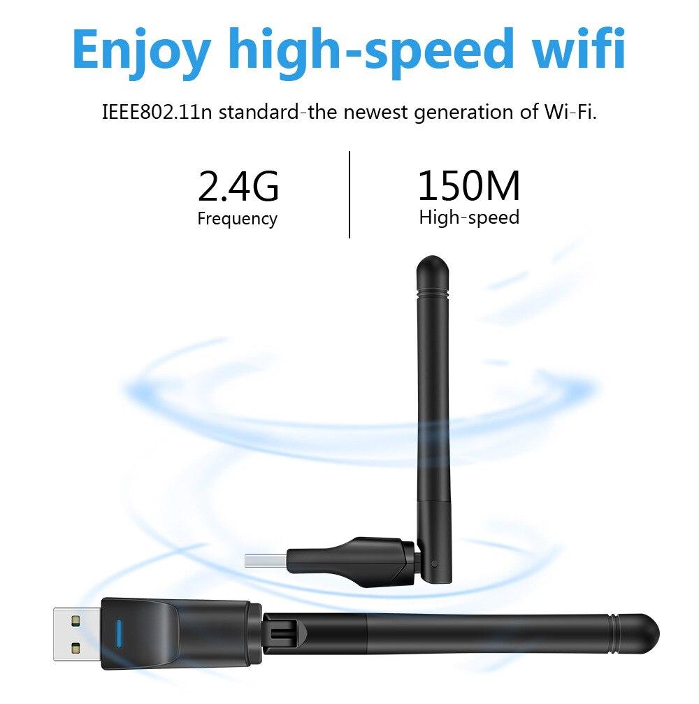 Беспроводная сетевая карта MT7601 USB WiFi беспроводной передатчик телеприставка IPTV беспроводной приемник Wi-Fi антенна для настольных ноутбуков