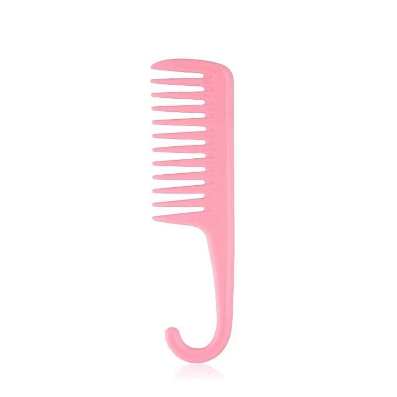 Large Wide-Tooth Curved Plastic Comb for Men & Women - Ideal for Long Hair & Parting