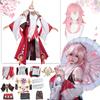 Genshin Impact Yae Miko Guuji Yae Cosplay Costume Genshin Deguisement Wig Dress Party Outfit Halloween Costumes for Women