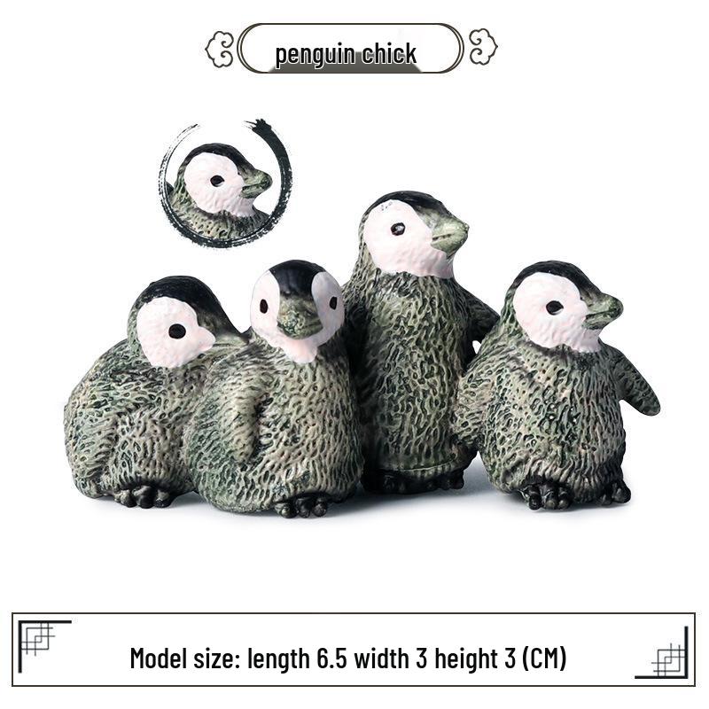 Набор моделей диких животных Арктики: Белый медведь и пингвин