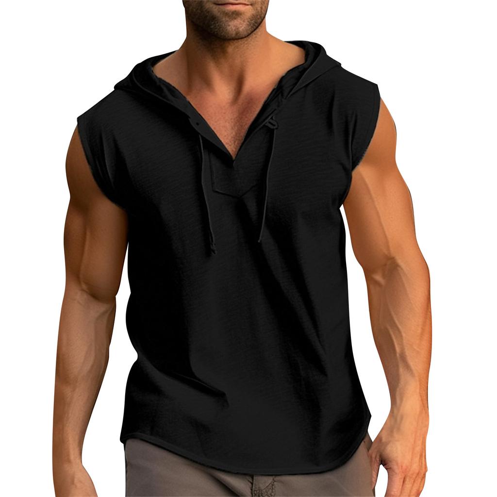 Men's Short Sleeved Men's Tankn Casual Color Matching Tank Top