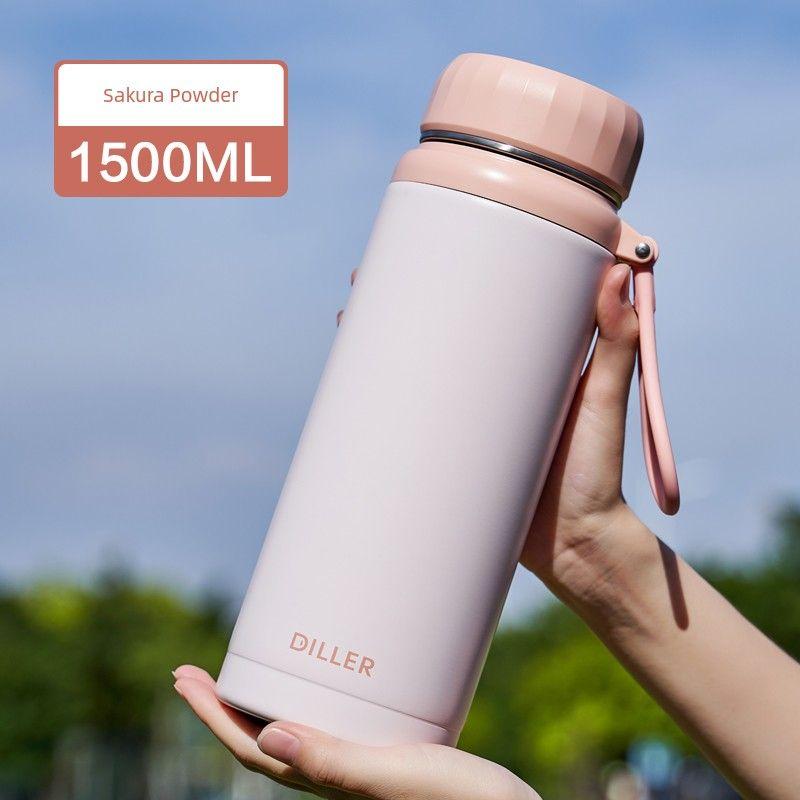 Women's Japanese Stainless Steel Tea Water Separation Thermos Cup