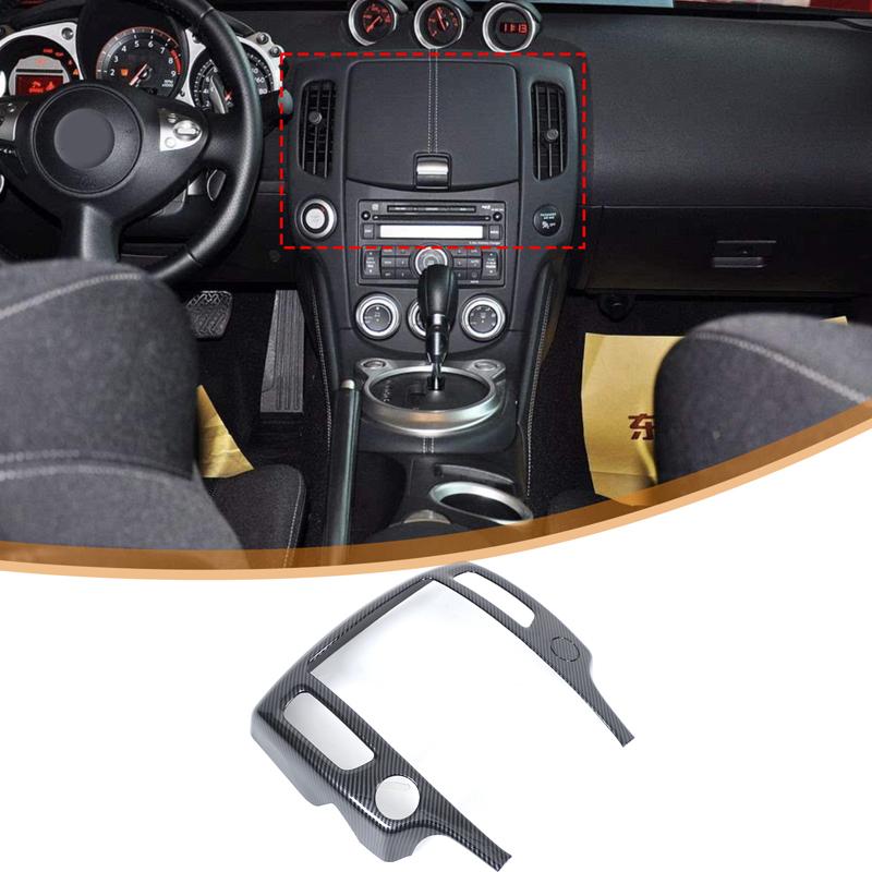 Dashboard Air Vent Cover Trim Sticker AC Vent Frame Sticker AC Vent Surround Trim For Nissan 370Z Fairlady Z Z34 2009- LHD
