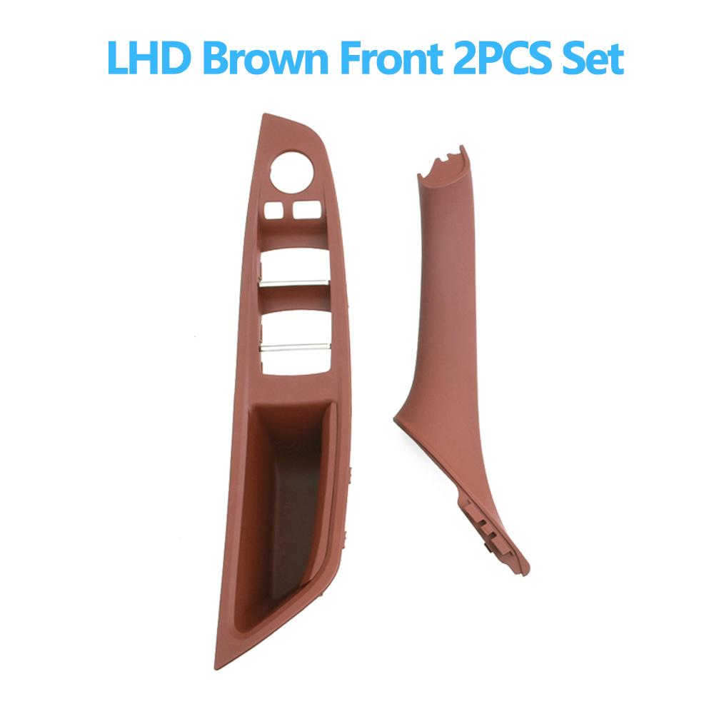 Left Hand Driver Interior Door Window Switch Panel Pull Handle Set For BMW F10 F11 F18 520 523 525 528