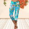 Длинные брюки, летние короткие леггинсы, короткие узкие брюки, леггинсы больших размеров, женские облегающие летние длинные брюки с 3D принтом пруда