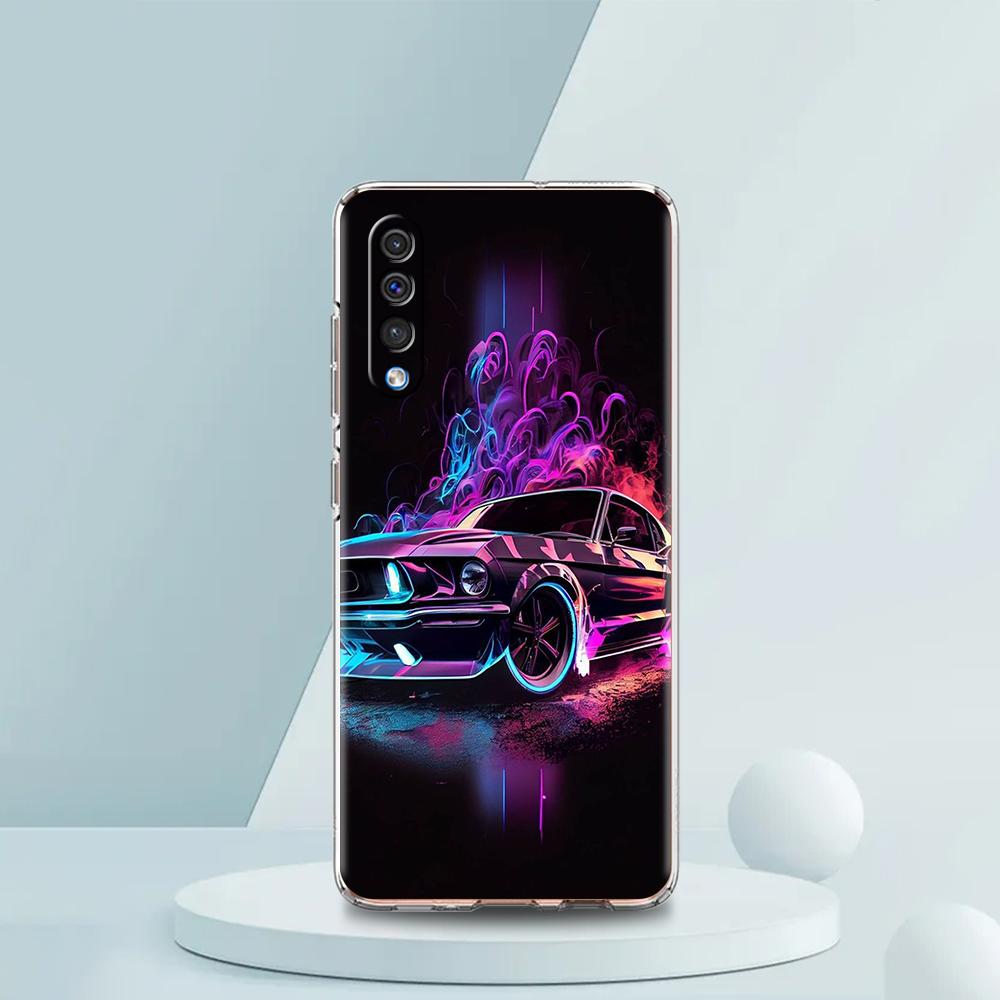 Новый прозрачный чехол для телефона в форме спортивного автомобиля для Samsung Galaxy A12 A22 A50 A70 A40 A10 A20 A30 A02 A03S A04, силиконовый корпус
