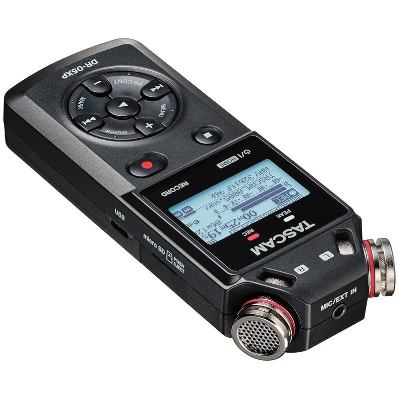 TASCAM DR-05XP Supports 32-bit Float Recording Stereo Portable Recorder