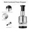 304 Stainless Steel Manual Press Type Garlic Mincer Kitchen Supplies Multifunctional Garlic Onion Vegetable Chopping Machine