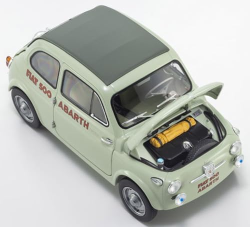 Kyosho Оригинальный Fiat Nuova 500 Elaborazione Abarth Record в масштабе 1/18 (Зеленый Прозрачный) Готовый продукт KS08966ALG
