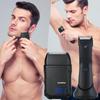 2 IN 1 Body Hair Trimmer for Men with Shaver Electric Razor Cordless Pubic Hair Trimmer Ball Shavers Waterproof Rechargeable