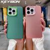KEYSION Металлический матовый чехол Aurora Skin для iPhone 12 11 Pro Max, силиконовый противоударный чехол для iPhone SE 3 2020 XS Max XR
