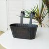 Over Fence Planters Metal Hanging Flower Pots Railing Fence Planters with Detachable Hooks for Garden Fence Home