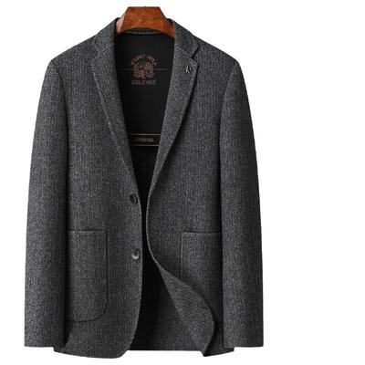 Осенне-зимний шерстяной однотонный пиджак West Light Luxury Business Youth из шерсти с двухсторонним шерстяным узором