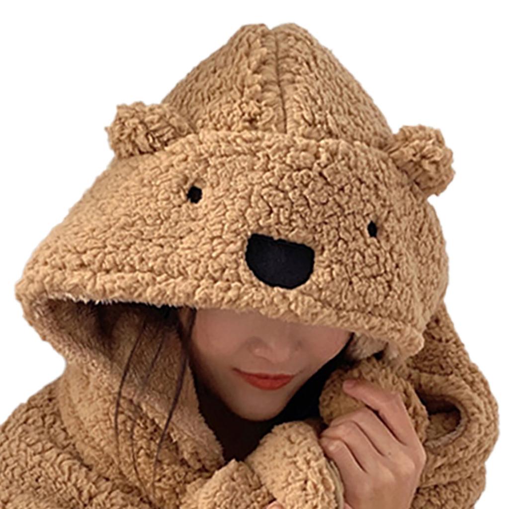 Зимний плед-накидка с капюшоном, толстый, мягкий, плюшевый, теплый, носимый плед для детей и взрослых