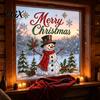 Christmas Classroom Decorations Window Stickers, Winter Holiday Decorations, Festive Art with Xmas Tree Party Supplies Snowman Angel Patterns for Home