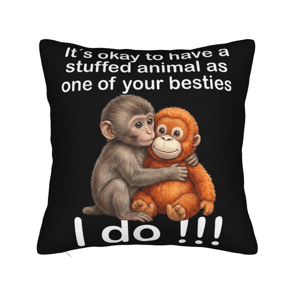 Baby Monkey Punch I Love Punch Pillow Cover Novelty Pillow Case For Sofa Home Decoration Design Pillowcases Gift