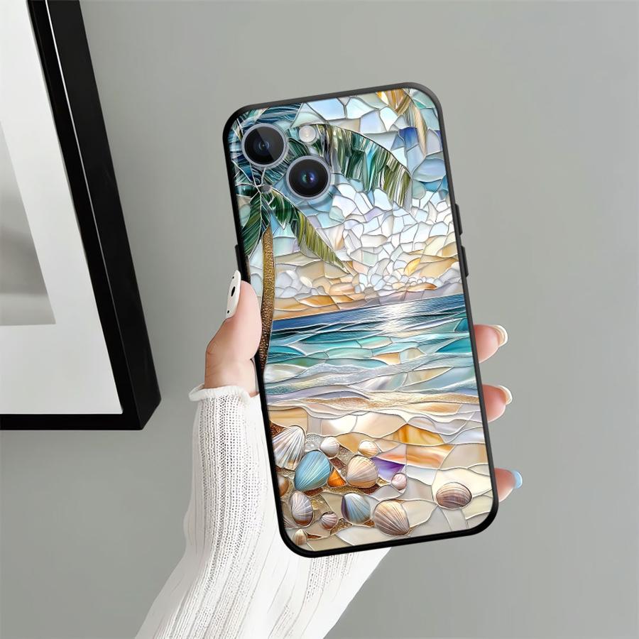 Чехол для телефона Apple iPhone 13 17 Pro Max 12 14 11 Air 16 15 Pro 7 8 XR XS MAX Funda Чехол для телефона с рисунком «Морской пейзаж»