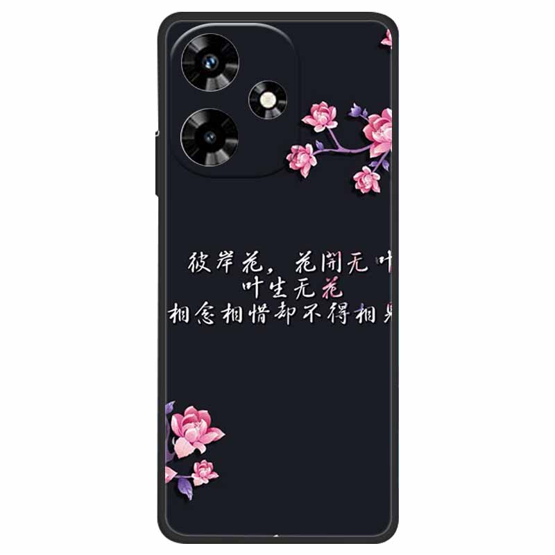 Чехол для Infinix Hot 30 X6831 Крутой Мультяшный Мягкий Силиконовый TPU Чехлы для Infinix Hot 30 Чехлы Hot30 6.78" 2023 Телефон Черный Funda