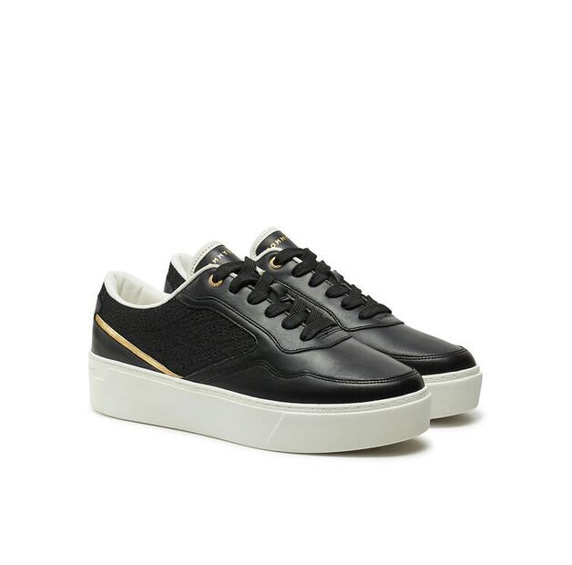 Tommy Hilfiger Platform Monogram Sneaker FW0FW08121 Black