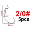 FTK 5 шт./лот, джиг-головка, рыболовный крючок, джиг-крючки для мягкой рыбы, наживка из углеродистой стали, крючки с погремушкой