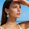 Shell Starfish Earrings for Women - Seashell Dangle Beach Jewelry, Tropical Vacation Outfits Accessories, Summer Coastal Gifts