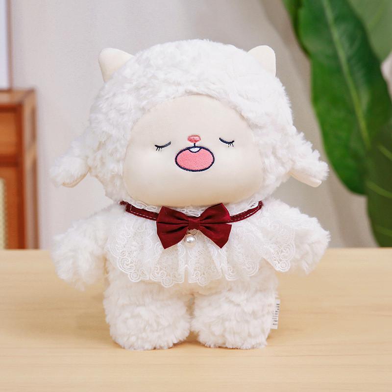 Adorable Plush Sheep Doll Soft Toy Perfect For Kids Bedtime Cuddles And Birthday Gifts