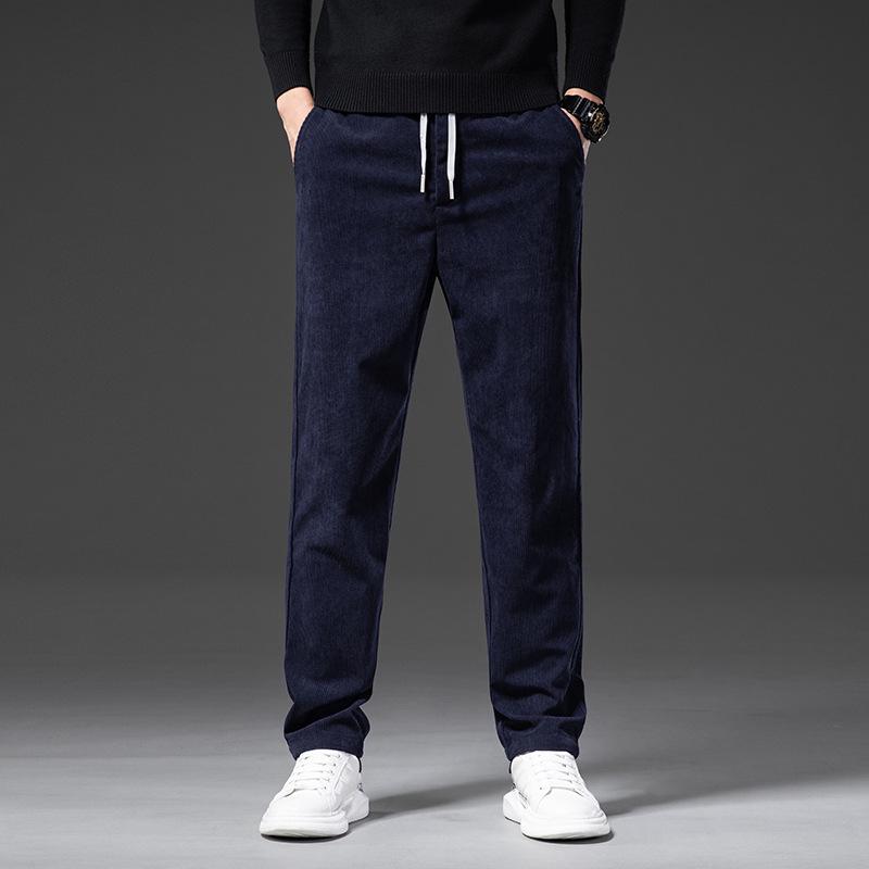 Мужские вельветовые брюки прямого кроя большого размера — прочные, универсальные, удобные для весны и осени