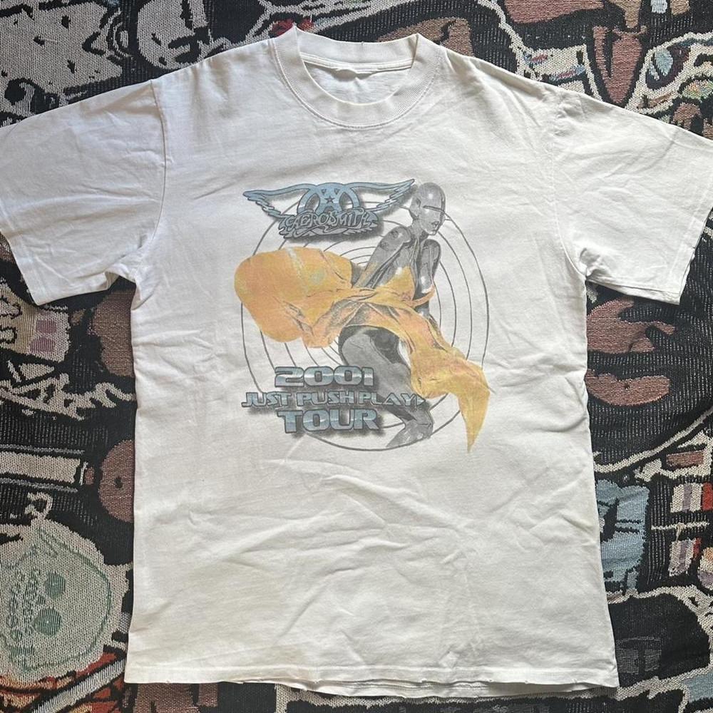 aerosmith 2001 just push play tour shirt Unisex T-Shirt Graphic Tee