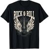 Rock and Roll Lover Gifts Cool Electric Guitar Concert Band T-Shirt Men T Shirt Streetwear Graphic T Shirts Camiseta Hombre