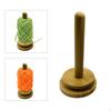 Wooden Yarn Holder Revolving Tissue Rack Wool for Crochet Knitting