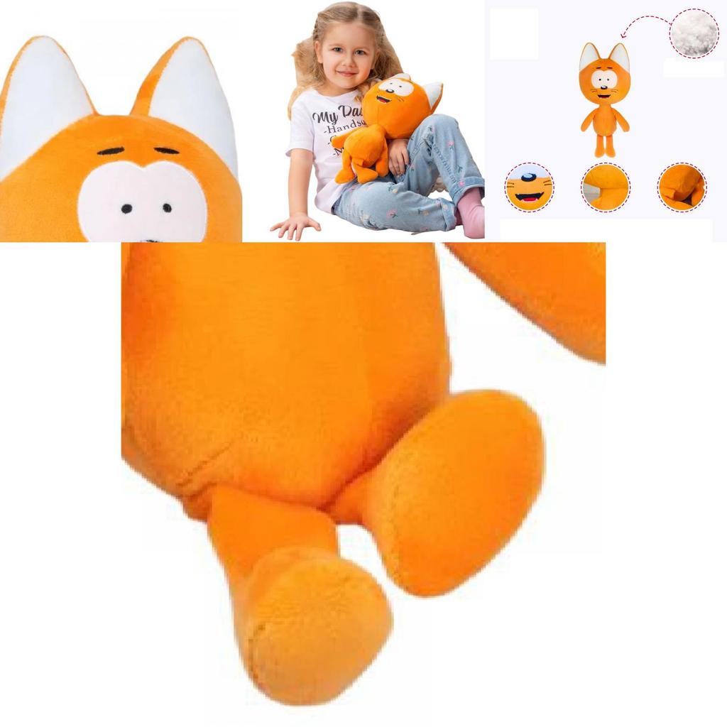 Lovable Kote Kitty Cartoon Plush Cat Toy Soft Stuffed Doll For Kids Made With Pp Cotton