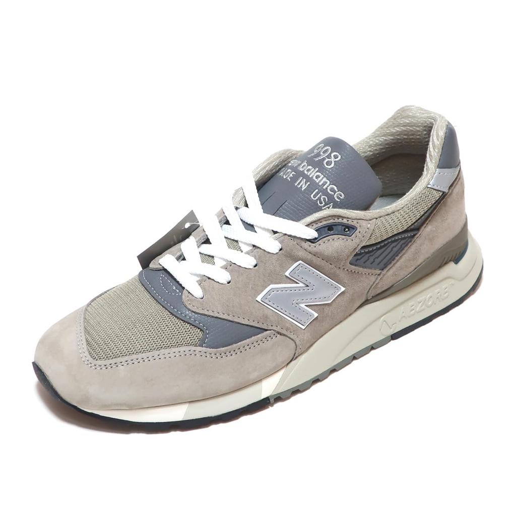 Мужские кроссовки New Balance U998GR, сделано в ширине D, бывшие в употреблении, США, серые, (26,5 см),