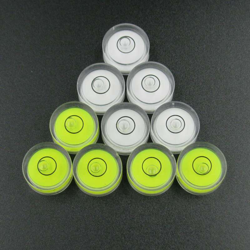 Arcylic Mini Spirit Level бусины Высокоточные пластиковые пузырьковые уровни зеленого/белого цвета Размер 18*9 19*10 мм