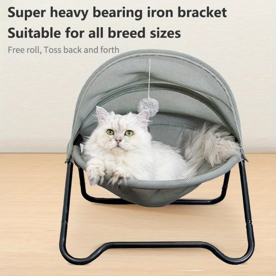 Кровать для кошек, поднимающаяся с земли, четырехсезонная будка для кошек, влагостойкая, дышащая, съемная, моющаяся, устойчивая к царапинам, износостойкая колыбель для домашних животных, гамак