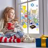 Outus 84 Pcs Hanukkah Window Clings Menorah and Star of Window Decals Je Chanukah Decorations Vinyl Cling Decor for Window Sliding Glass Doors