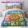 Super Mario Elite Anime Duvet Cover Set,3pcs Printed Cartoon Bedding,Cool Boutique Comforter Cover for Room Decor_LIAN