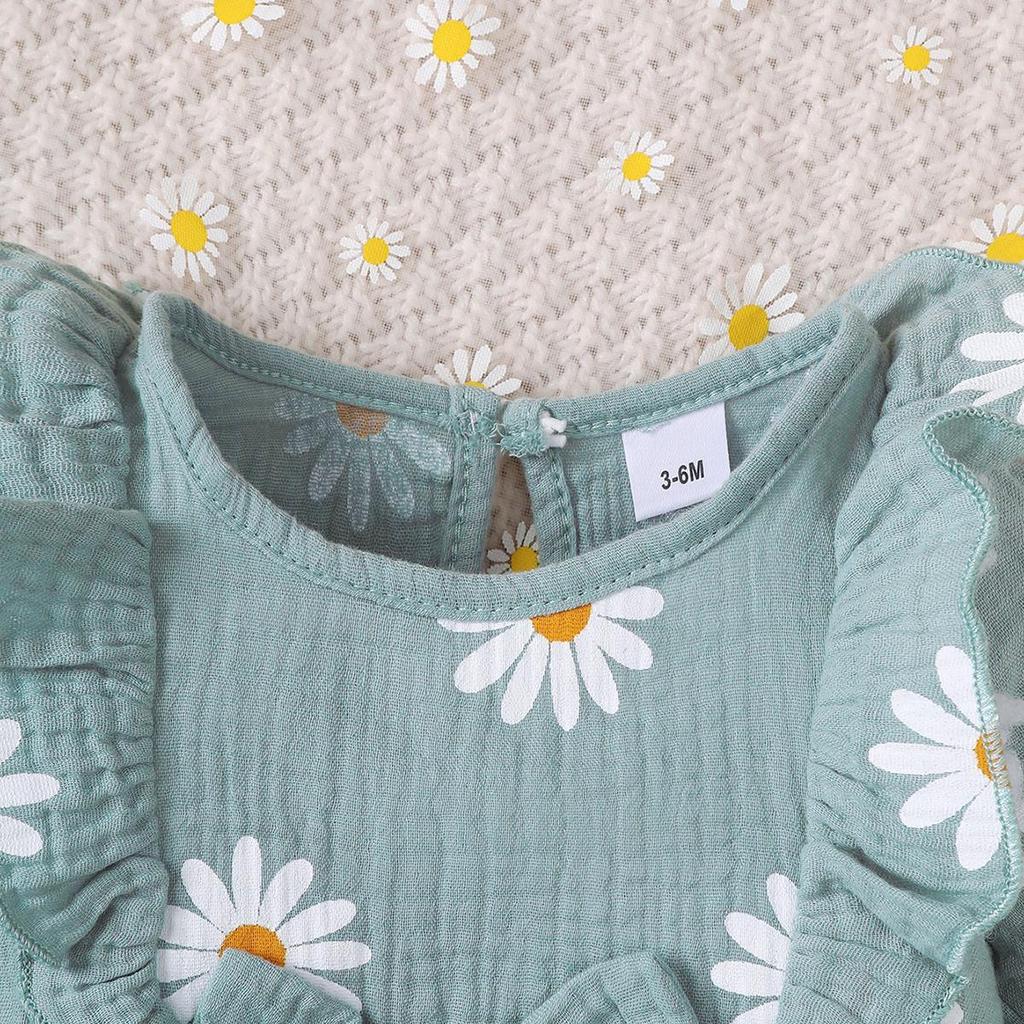 Infant Baby Girl Romper Clothes Ruffle Sleeveless Newborn Bodysuit with Headband Autumn Jumpsuit Fashion Toddler Outfit Suit