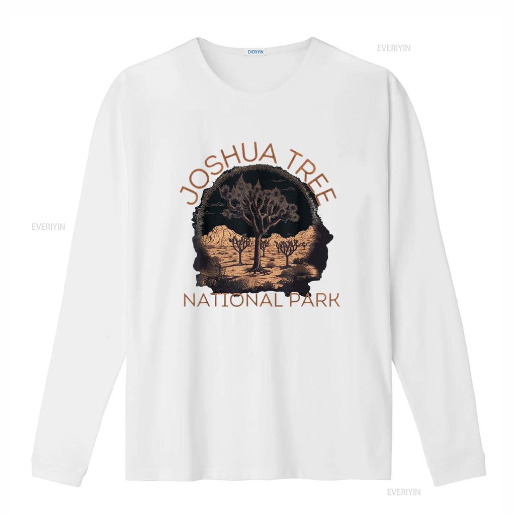 Joshua Tree National Park Landscape T Shirt vintage Washed Soft Casual Breathable Slightly designer clothes Stretched homme