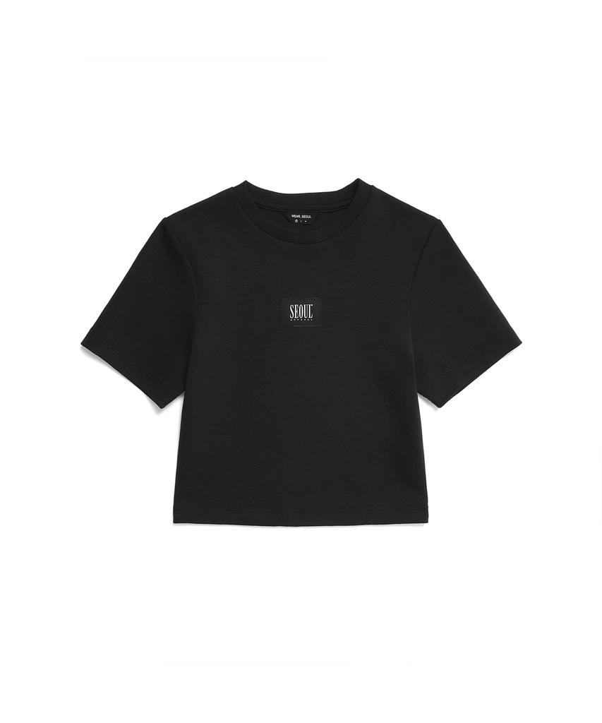 SEOUL APPAREL Топ с вырезами Label Point (черный)
