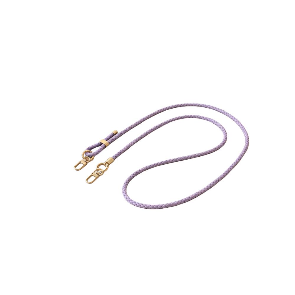 Регулируемый плетеный кожаный ремешок через плечо и брелок для телефона.