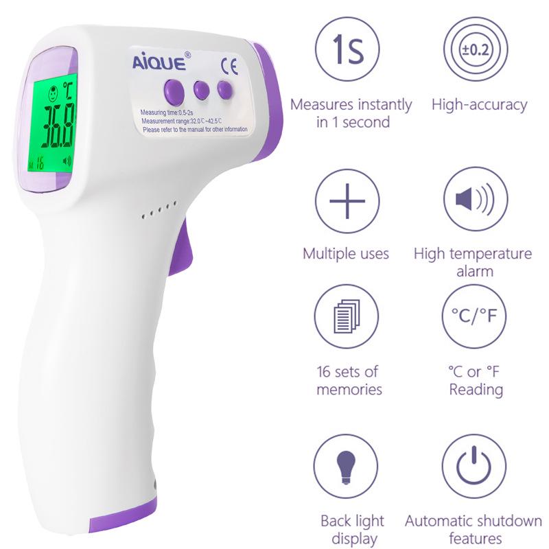 Infrared Forehead Thermometer for Adults & Children - Electronic Fever Measurement Device