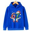 Viral "67 Vibe" Warm Kids Hoodie Toddler Hooded Sweatshirt for Boys Girls Fashionable Funny Children's Sweatshirt Christmas Gift