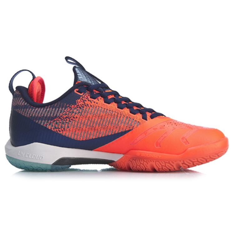 Li Ning Cool Shark 2.0 Дышащие Амортизирующие Низкие Бадминтонные Кроссовки Унисекс Неоновый Фруктовый Красный AYAQ001-3
