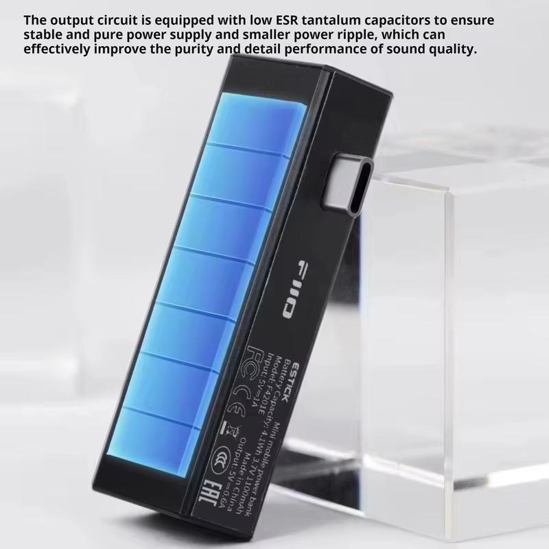 FiiO ESTICK Mini Портативный Power Bank 1100 мАч Type-C Зарядка Портативный Power Bank для KA17 QX13 Специальное Зарядное Устройство Оригинальный PowerBank