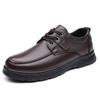 Fashion Leather Mens Oxfords Shoes Casual Wedding Dress Footwear 2025 New Men Walking Shoes Soft Flats Lace-up Formal Business Shoes