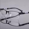 Business Men's Myopia Glasses Unisex Half Frame Square Short-sighted Eyeglasses Optical Anti Radiation Eyewear 0 To -6.0