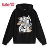 Baleno Men's Heavyweight American Graffiti Hooded Sweatshirt