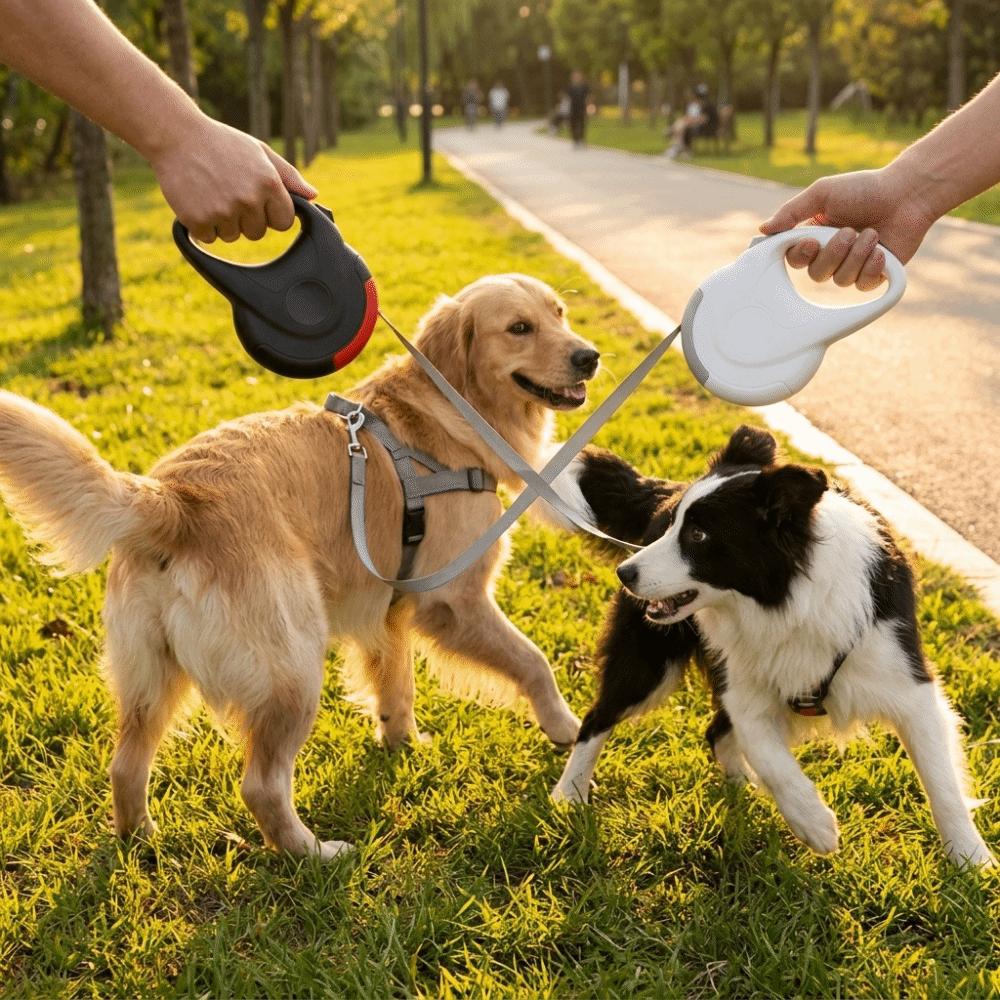 Durable Pet Walking Lead Adjustable Dog Traction Rope Automatic Pet Leash Street Strolling