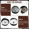 Precision Shower Screen with 54mm Silicone Steam Ring, Compatible with Breville Espresso Machines (54mm), Compatible with Bambino/Bambino Plus, Duo